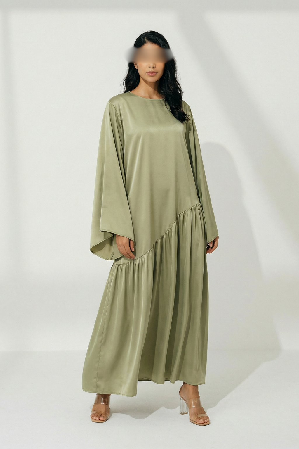 Satin Flare Abaya