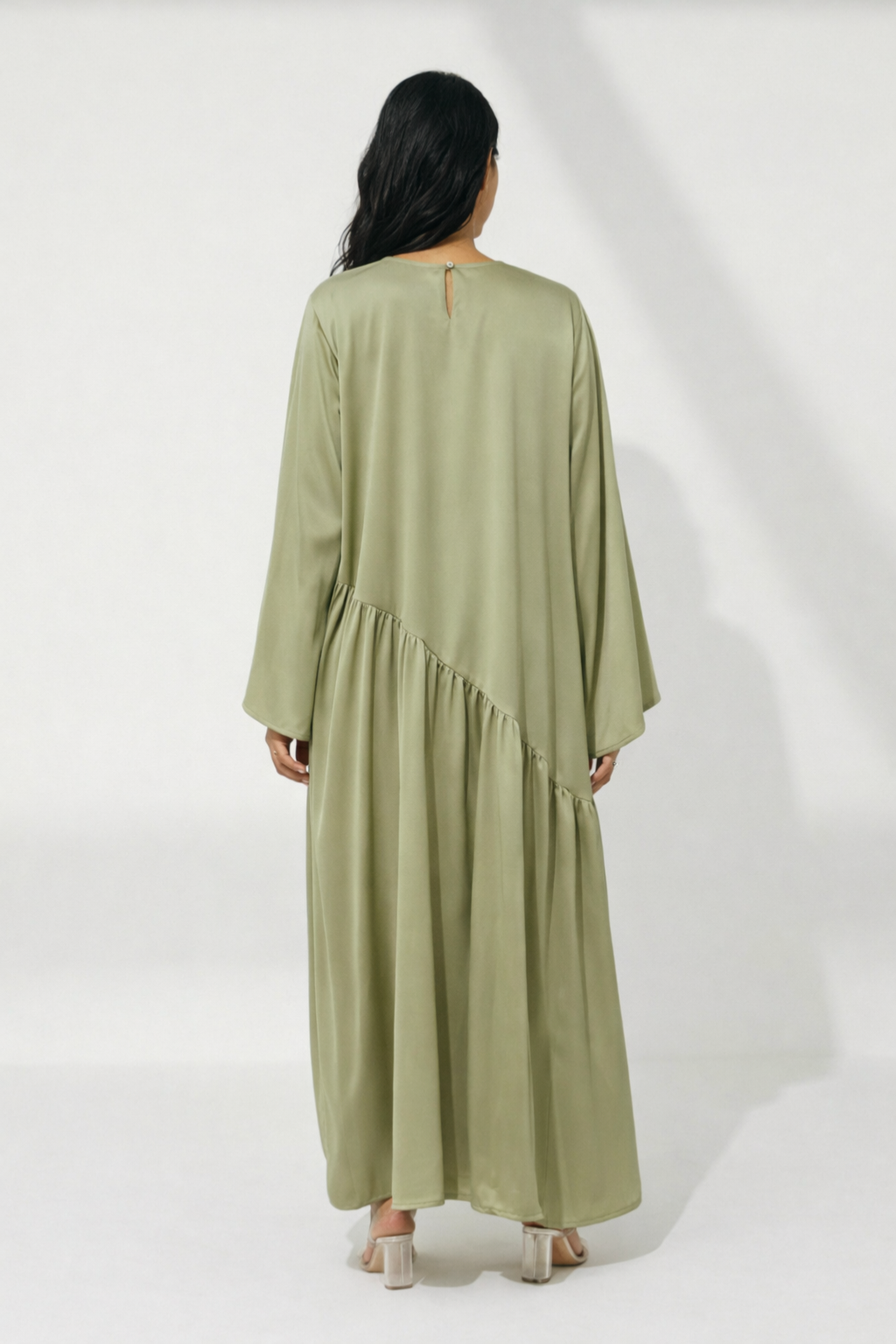 Satin Flare Abaya