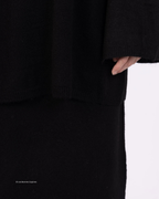 Geribde Knit Set – Oversized Trui & Lange Rok